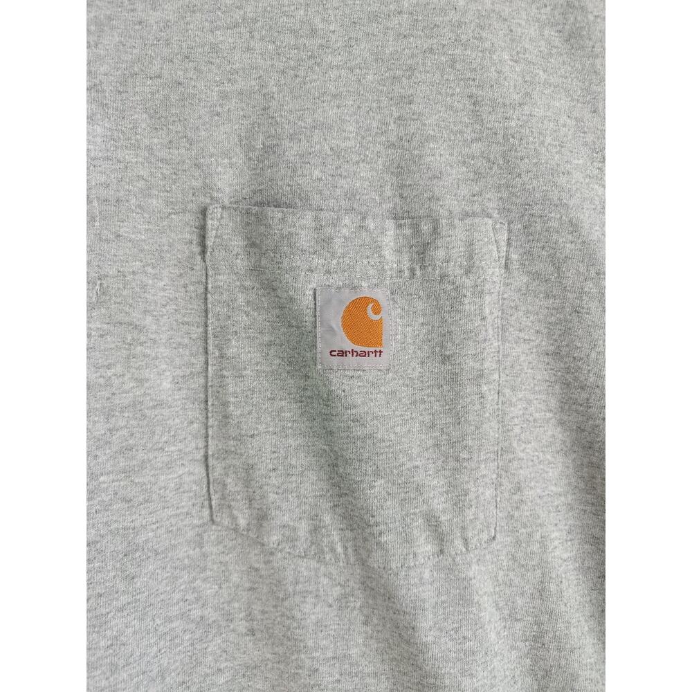 Carhartt Men's K84 Short Sleeve Henley T-Shirt - Grey (3XL) - Picture 4 of 12